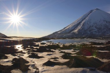 Kluchevskoy volcano. clipart