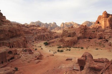 Views of Petra clipart