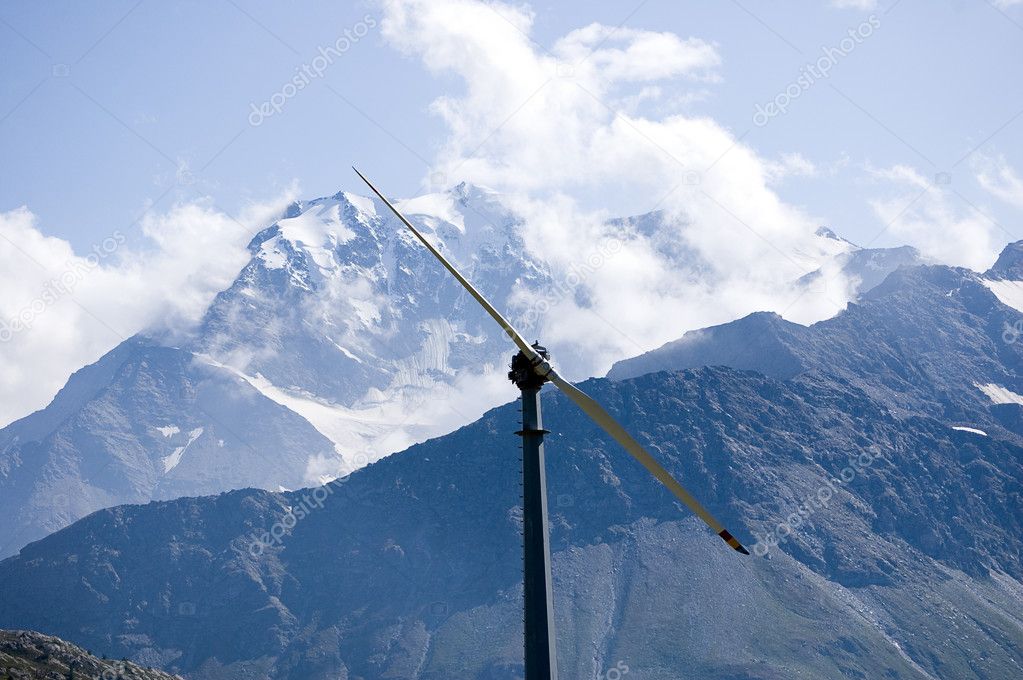 Mountain wind turbine