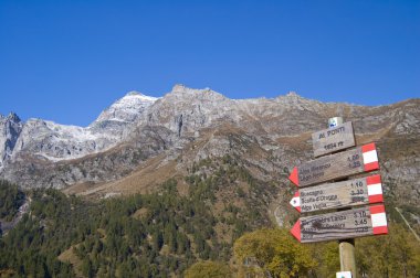 Alpe Devero alpine landscape clipart