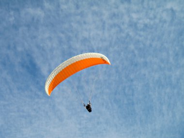 Orange Paraglide clipart