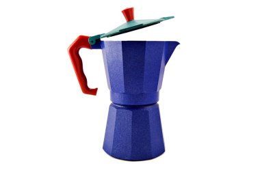 Blue coffeepot clipart