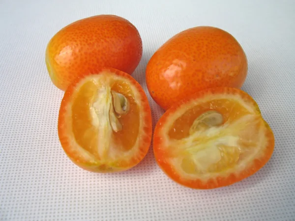 Cortar tangerinas — Fotografia de Stock