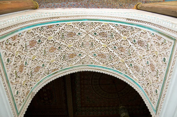 Gewölbe des Bahia-Palastes in Marrakesch — Stockfoto