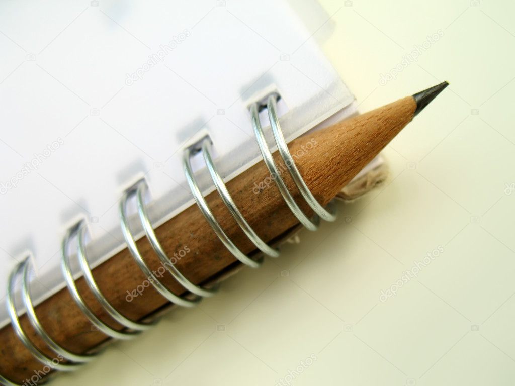 Ring binder and pencil