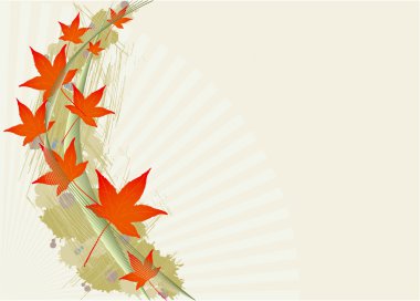 Autumnal leafs background clipart