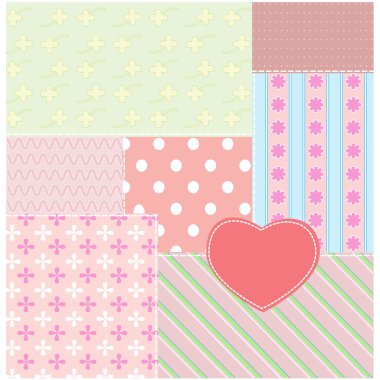 Patchwork background clipart