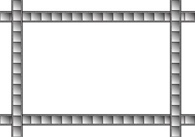 Gray film strips like frame clipart