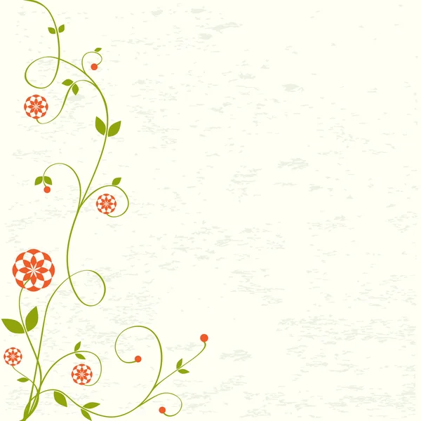Fleurs et papillons décoratifs — Image vectorielle