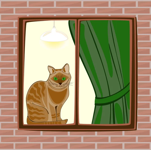 stock vector The cat