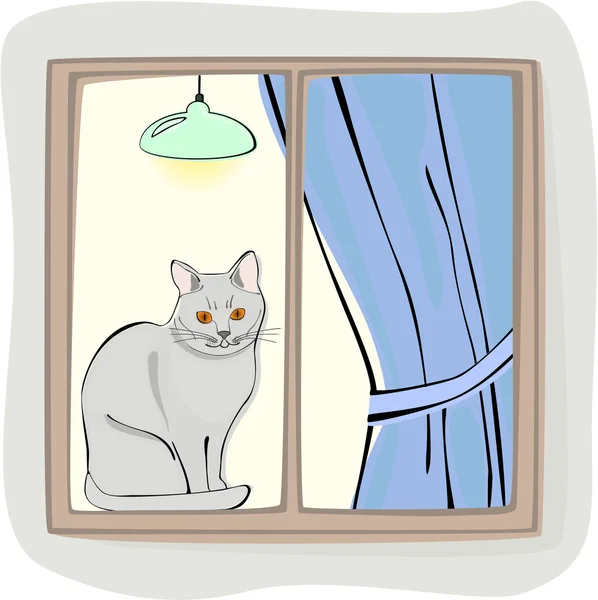 stock vector The cat