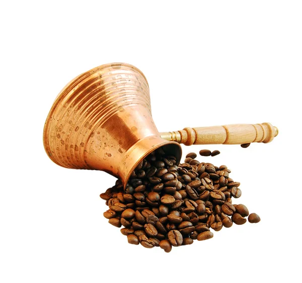 Cezve och kaffe — Stockfoto