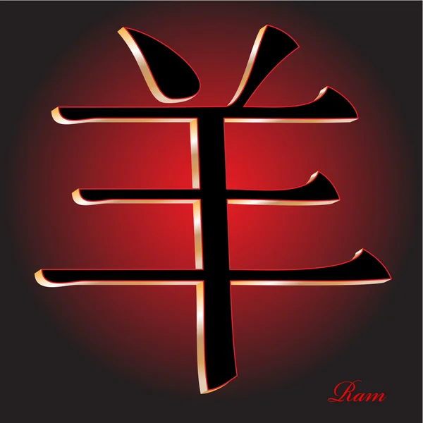 Chinese Zodiac Ram — Stock Photo, Image