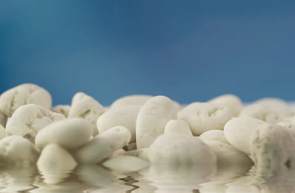 White beach pebbles — Stock Photo, Image