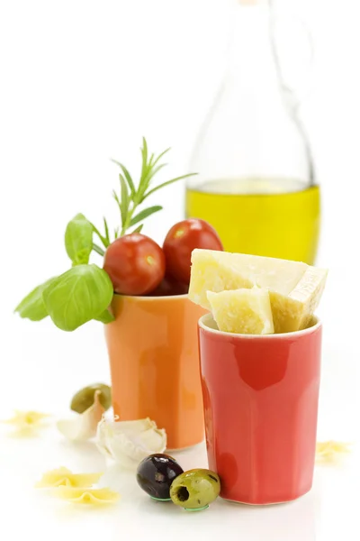 Parmezan, ziół i warzyw — Zdjęcie stockowe
