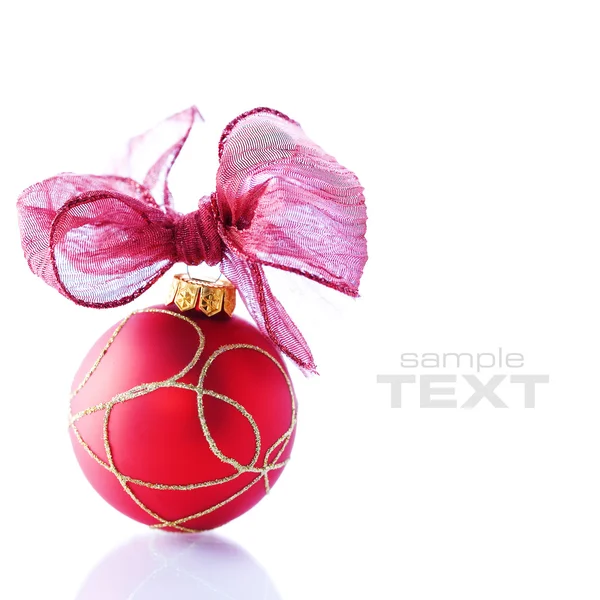 红色圣诞球 — 图库照片