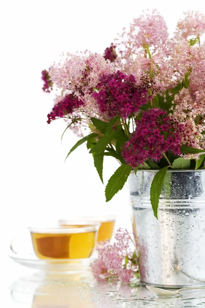 Herbaty ziołowe i kwiaty — Zdjęcie stockowe