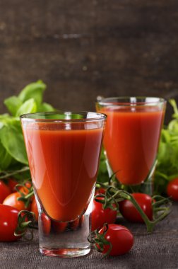 Fresh Tomato juice or Bloody Mary clipart