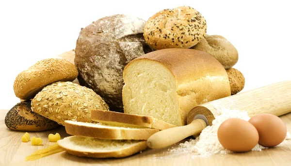 Brood voorbereiding — Stockfoto