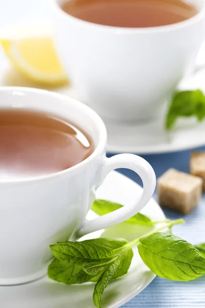 Herbaty ziołowe mięty — Zdjęcie stockowe