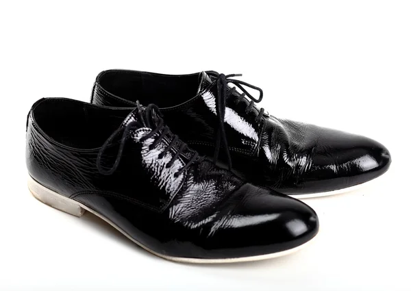 Black shiny man's shoes — Stock Photo, Image