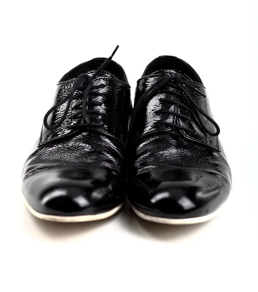 Black shiny man's shoes — Stock Photo, Image