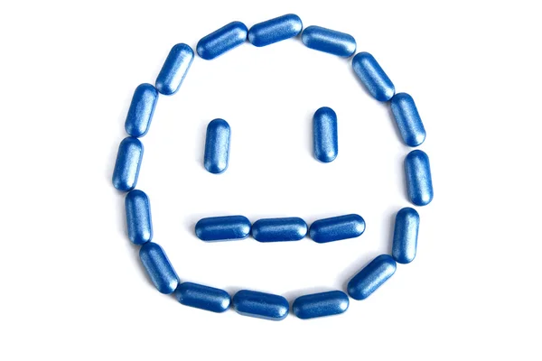 La píldora constituye una sonrisa — Foto de Stock