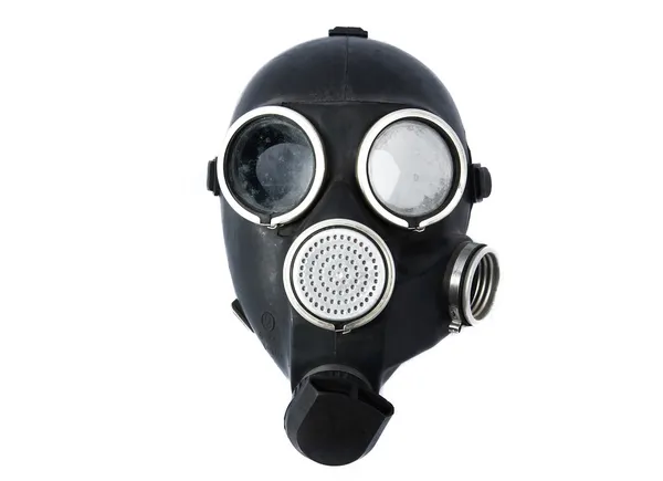 Plynová maska izolovaná na bílé — Stock fotografie