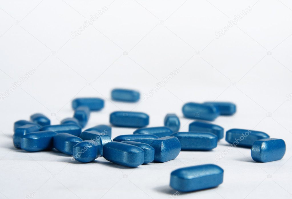 An abstract picture of vitamins pills