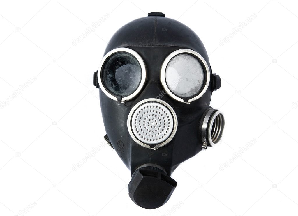 Gas Mask Isolated on White