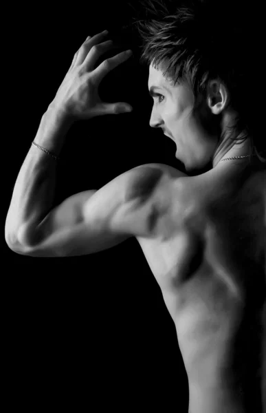 Jonge bodybuilder opleiding — Stockfoto