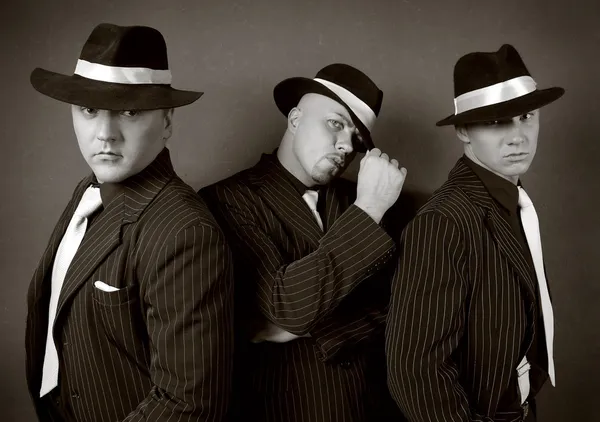 Три гангстера . — стоковое фото