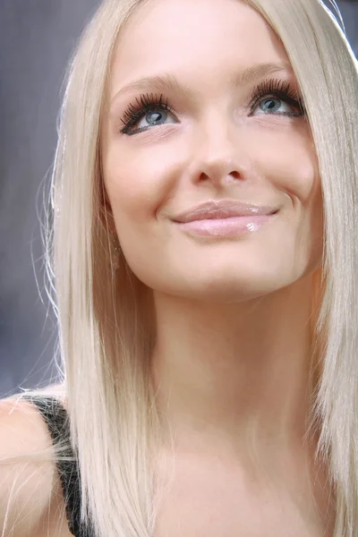 Young beautiful blond Caucasian girl — Stock Photo, Image