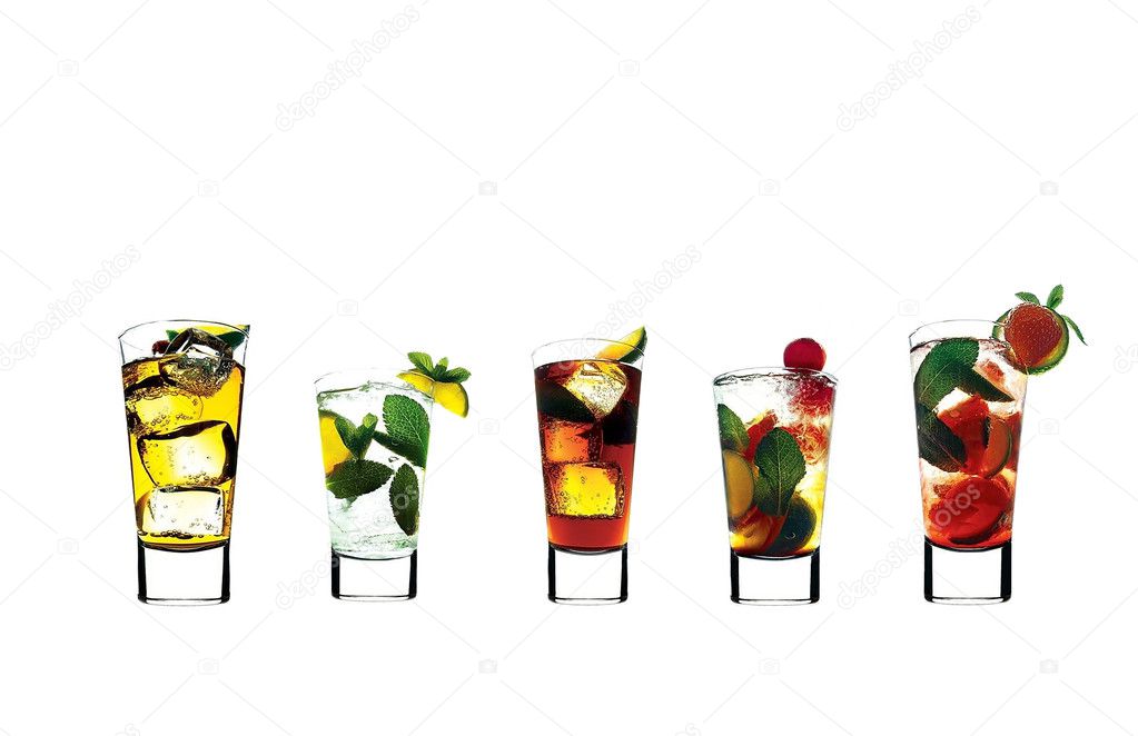 Five cocktails