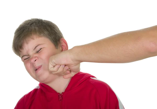Little boy punch — Stock Photo, Image