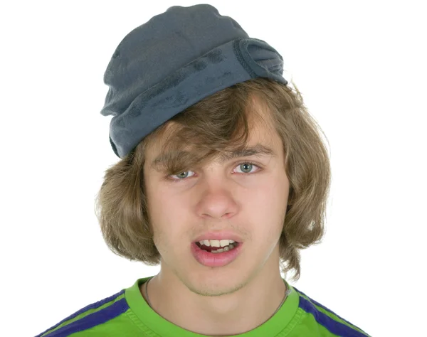 Nastolatek w czapkę — Zdjęcie stockowe