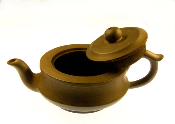 黏土的茶壶 — 图库照片