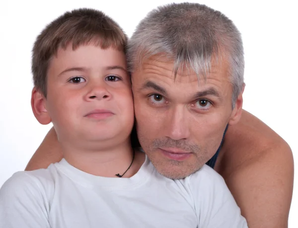 Ο πατέρας και ο γιος — Φωτογραφία Αρχείου