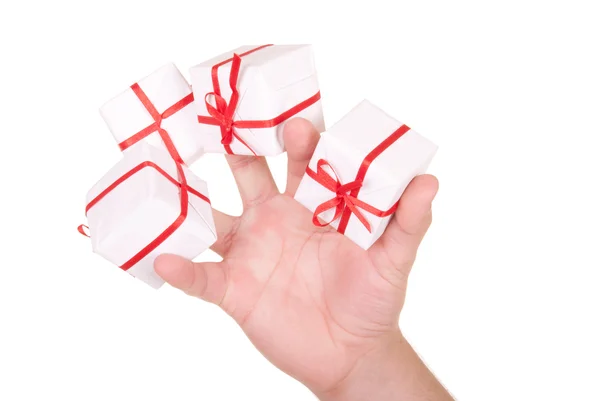 Some gifts in palm — Stock Photo, Image