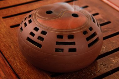 Incense burner for aromas clipart