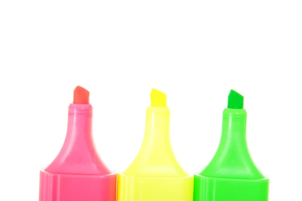 stock image Colour markers on white background