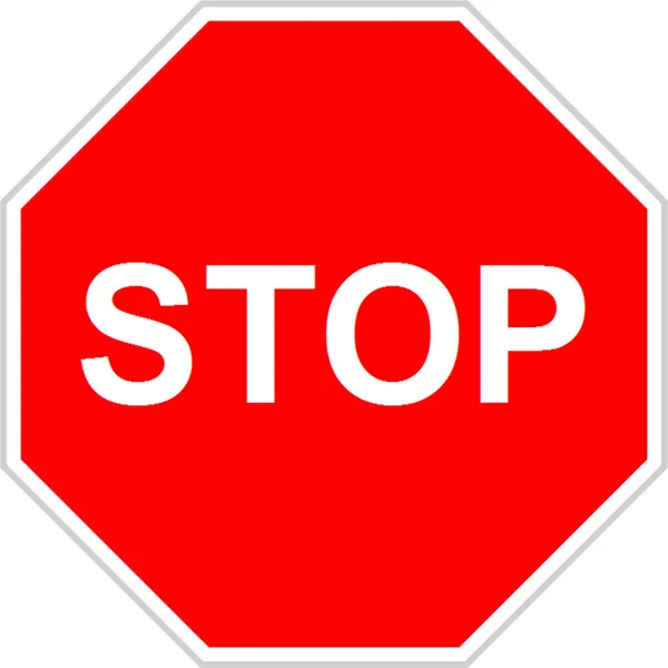 Señal de stop Fotos de stock libres de derechos