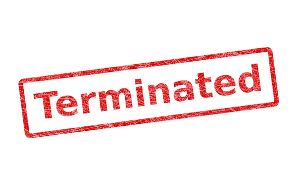 Terminated Stamp Royalty Free Stock Images