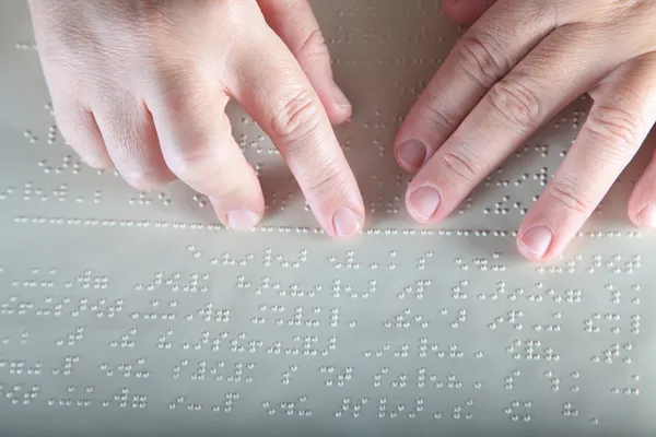 Metoda Braille'a — Zdjęcie stockowe