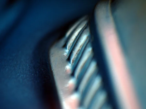 Roda dentada azul — Fotografia de Stock