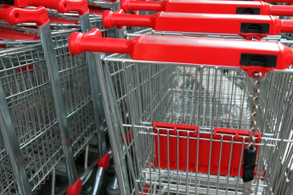 stock image Stacked Shopping Carts