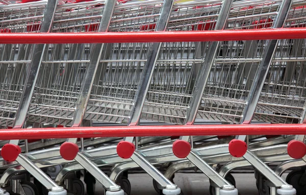 stock image Stacked Shopping Carts