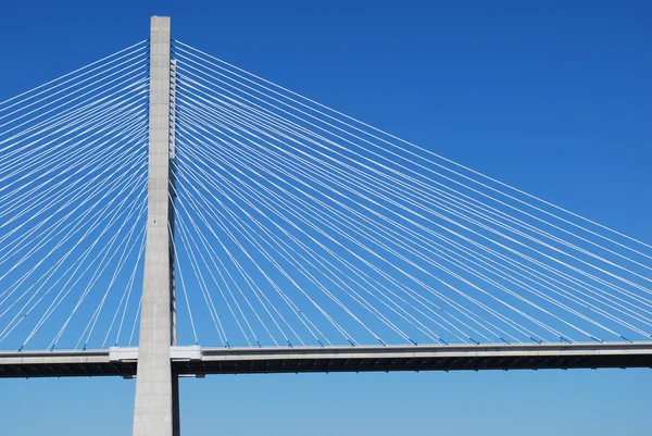 Vasco da Gama Bridge over River Tagus in — Stock Photo, Image