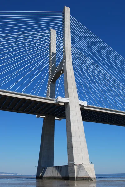 Ponte Vasco da Gama sul fiume Tago — Foto Stock