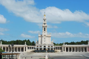 View of the Sanctuary of Fatima, in Port clipart